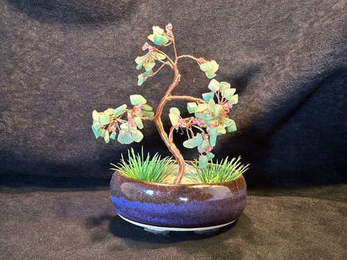 Jade stone and twisted - and, copper