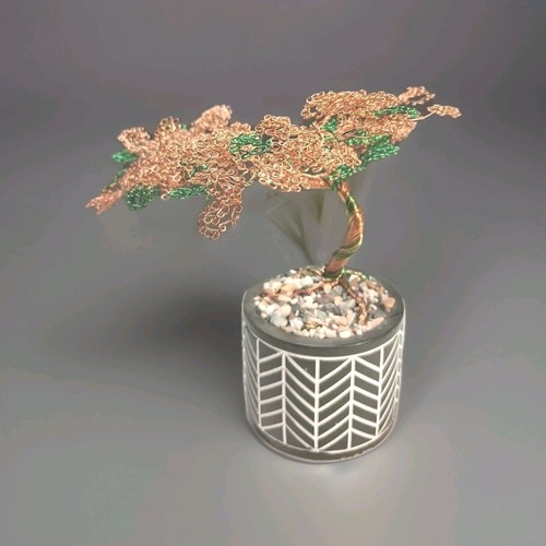 Wire bonsai tree copper and - bonsai,
