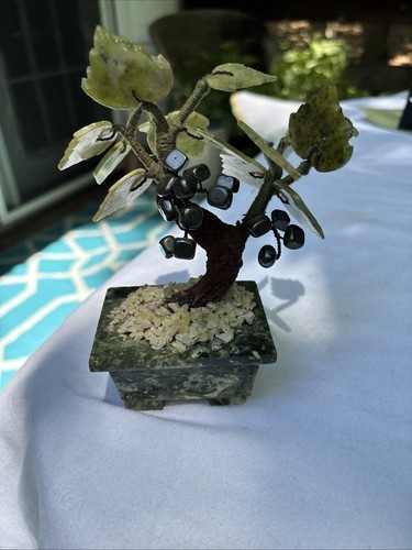 Vtg jade wire and stone - jade,